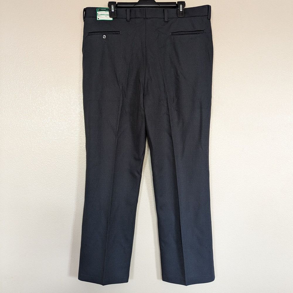 Vintage Haband Dress Pants Men’s 39x29 Gray Flat Front Slacks Made In USA